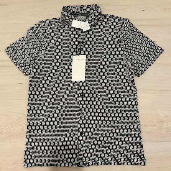 Ike Behar Other - Ike Behar Black and White Shirt